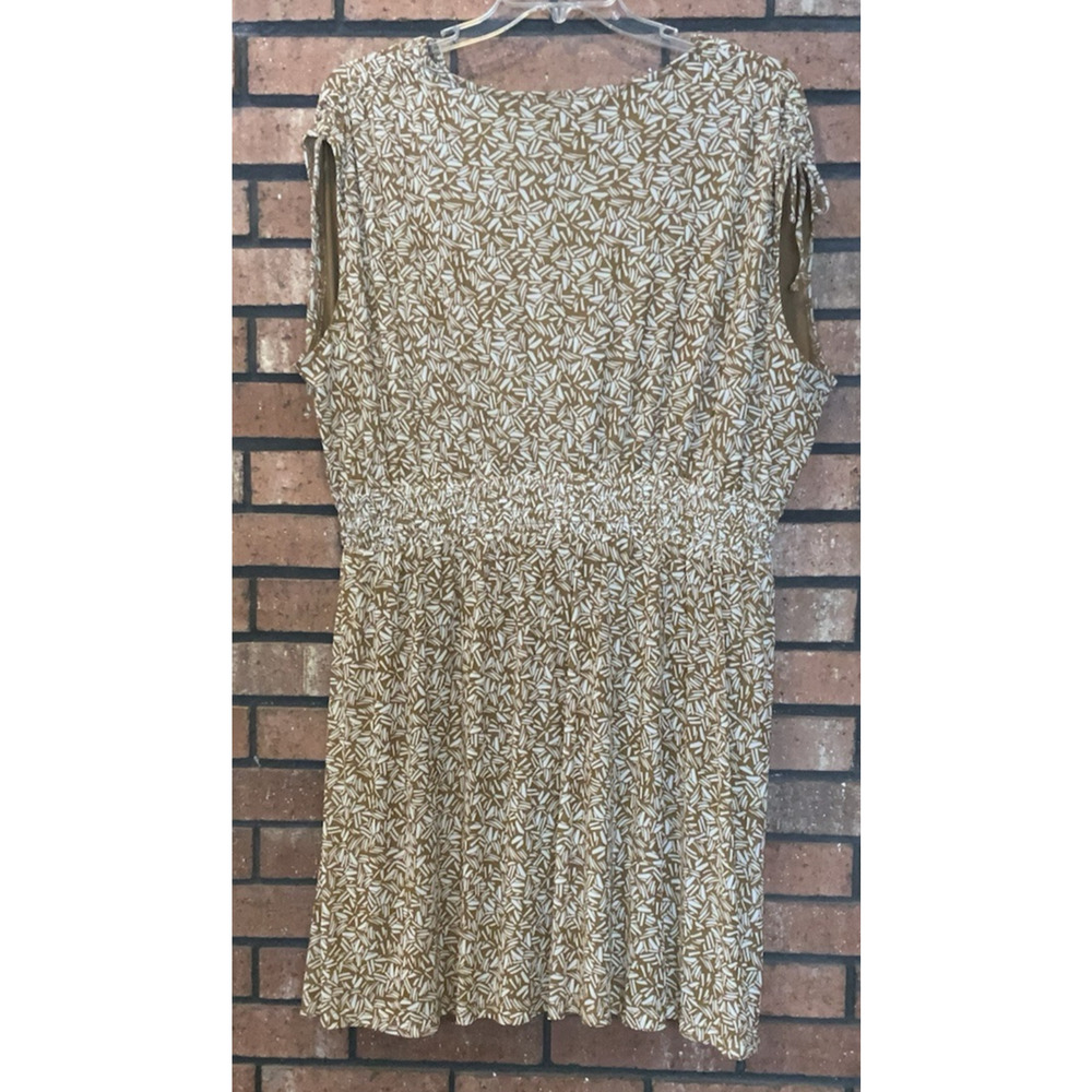 OLD NAVY Womens Brown V Neck Sleeveless Mini Dress‎ Sheer Overlay Size 2X - Picture 3 of 8